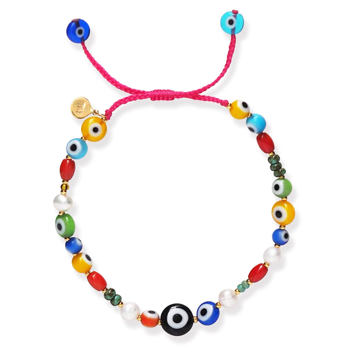 Xeahung 200 Pcs Mixed Color Evil Eye Beads - 8mm Round Resin Beads For Jewelry Making, Bracelets, Necklaces