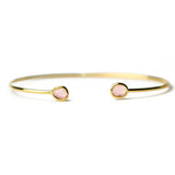 TAI JEWELRY Bracelet GOLD- ICE PINK Mini Glass Cuff Bracelet