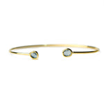 TAI JEWELRY Bracelet GOLD- MONTANA Mini Glass Cuff Bracelet