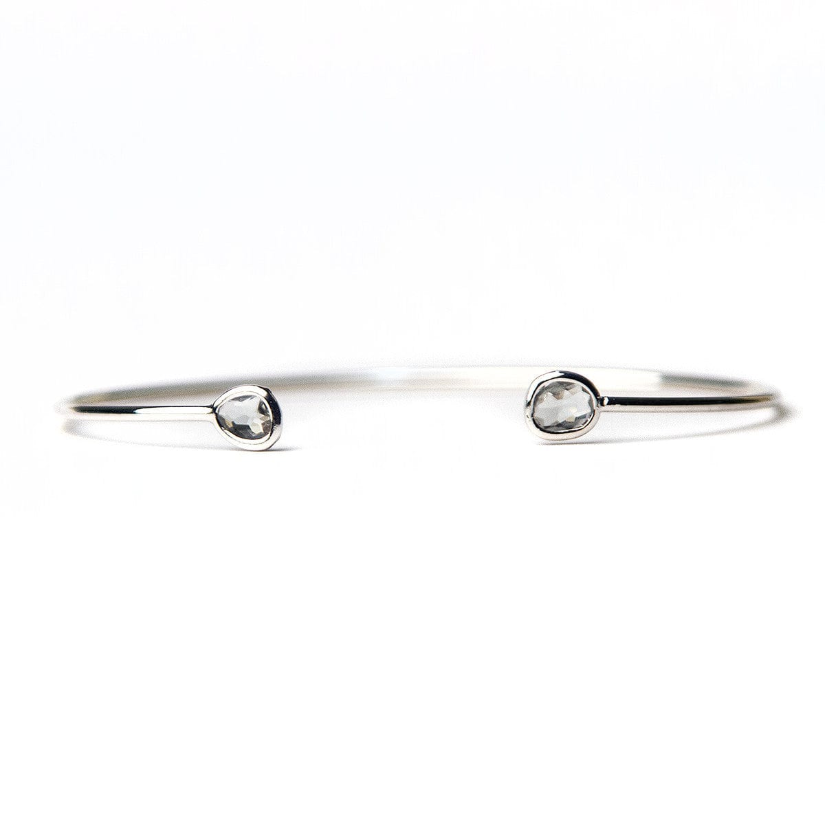 TAI JEWELRY Bracelet SILVER- CHARCOAL Mini Glass Cuff Bracelet