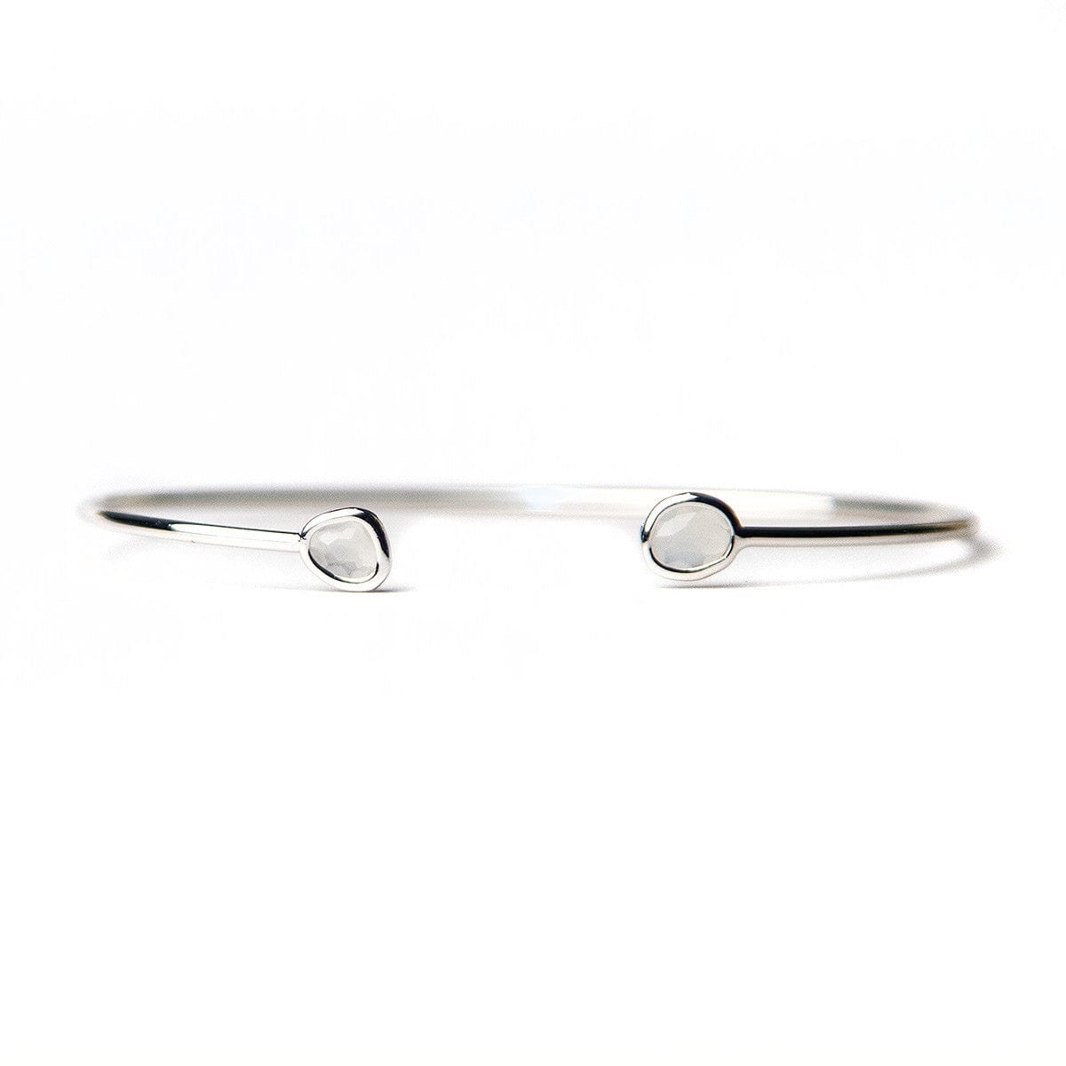 TAI JEWELRY Bracelet SILVER- MOON Mini Glass Cuff Bracelet
