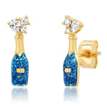 TAI JEWELRY Earrings Champagne Bottle Studs