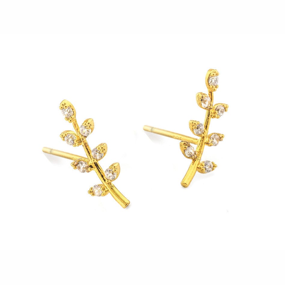 TAI JEWELRY Earrings GOLD Leaf Earrings
