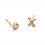 TAI JEWELRY Earrings Rose gold X O Earrings