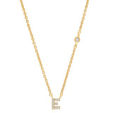 TAI JEWELRY Necklace Gold / E CZ Initial Necklace