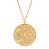 TAI JEWELRY Necklace Gold Coin Eye Pendant