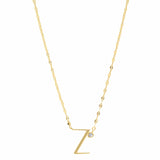 TAI JEWELRY Necklace Z Medium Sized Initial Necklace With Cz Accent