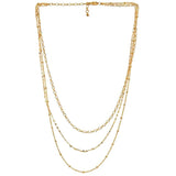 TAI JEWELRY Necklace Triple Chain Necklace
